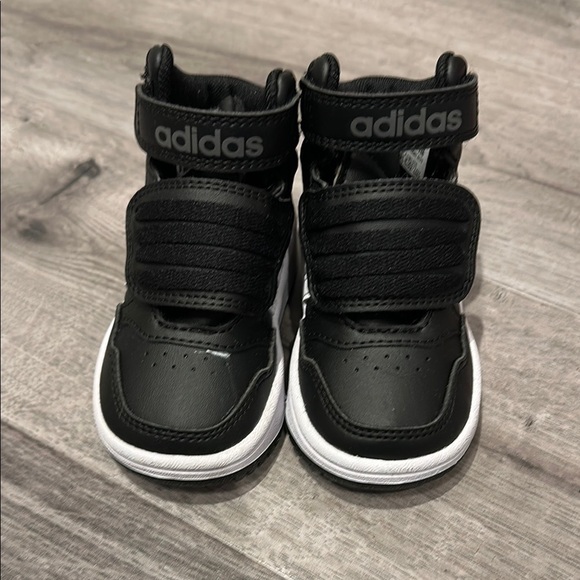 Adidas Black and White High-Top Sneakers - Picture 1 of 4